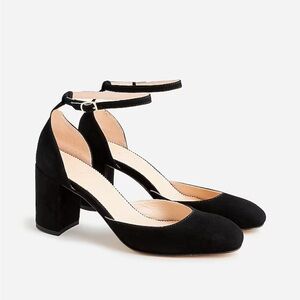 JCrew Maisie ankle-strap pumps in suede size 7.5